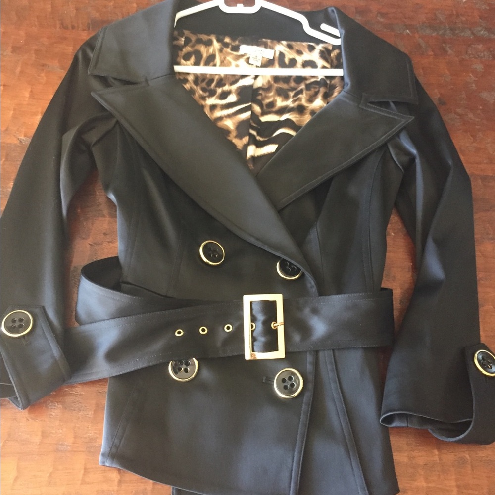 Black satin Cache dressy Jacket
